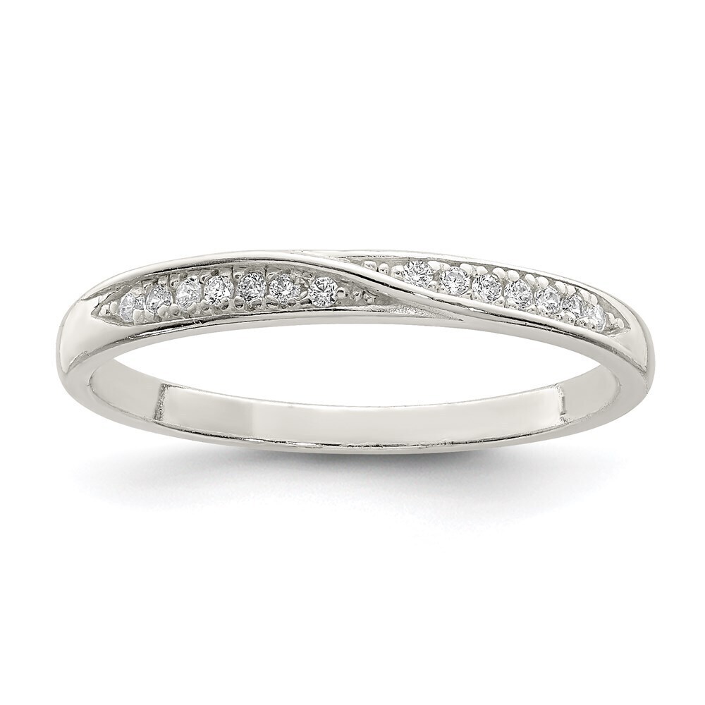 Kazi Luxury Sterling Silver CZ Ring